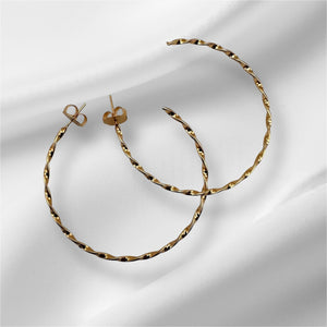 Brinco Argola Clássica Trançada - Divina Garota