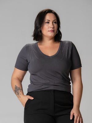 T-shirt Arabesco Strass - Divina Garota