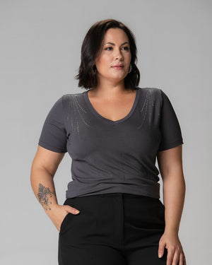 T-shirt Arabesco Strass - Divina Garota