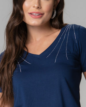 T-shirt Arabesco Strass - Divina Garota