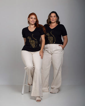 T-shirt Gato Tigrado - Divina Garota