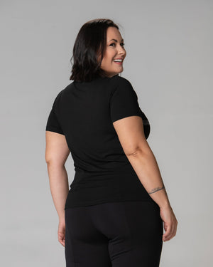 T-Shirt Listras Strass - Divina Garota