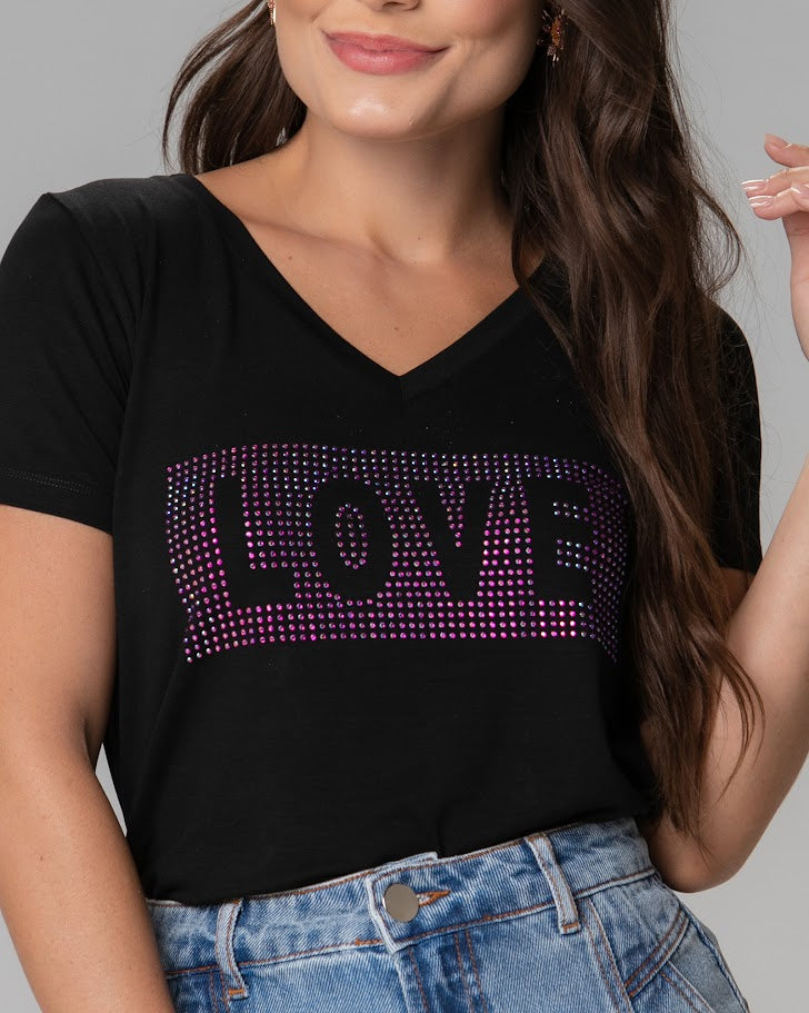 T-Shirt Love Neon - Divina Garota