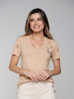 T-shirt Bordada Que Seja Leve - Divina Garota