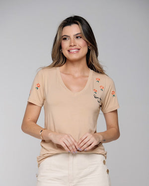 T-shirt Bordada Que Seja Leve - Divina Garota