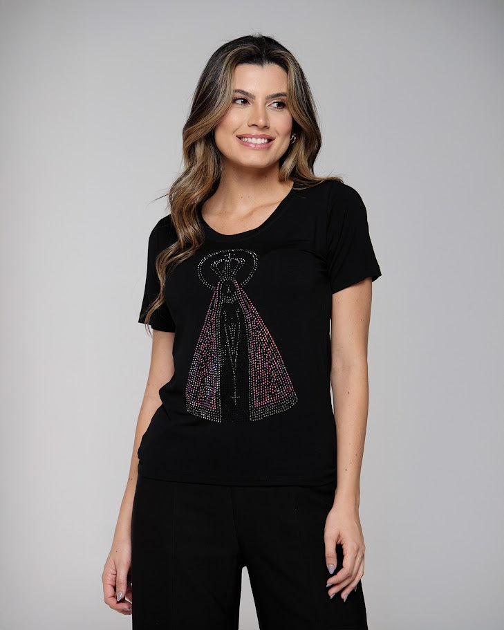 T-Shirt Santa Strass