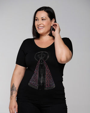 T-Shirt Santa Strass - Divina Garota