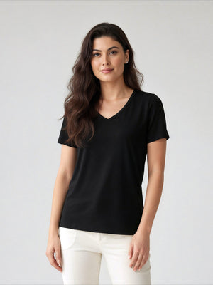 T-shirt Essencial Gola V Divina Garota