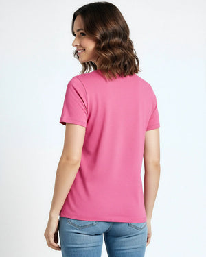 T-shirt Essencial Gola V Divina Garota