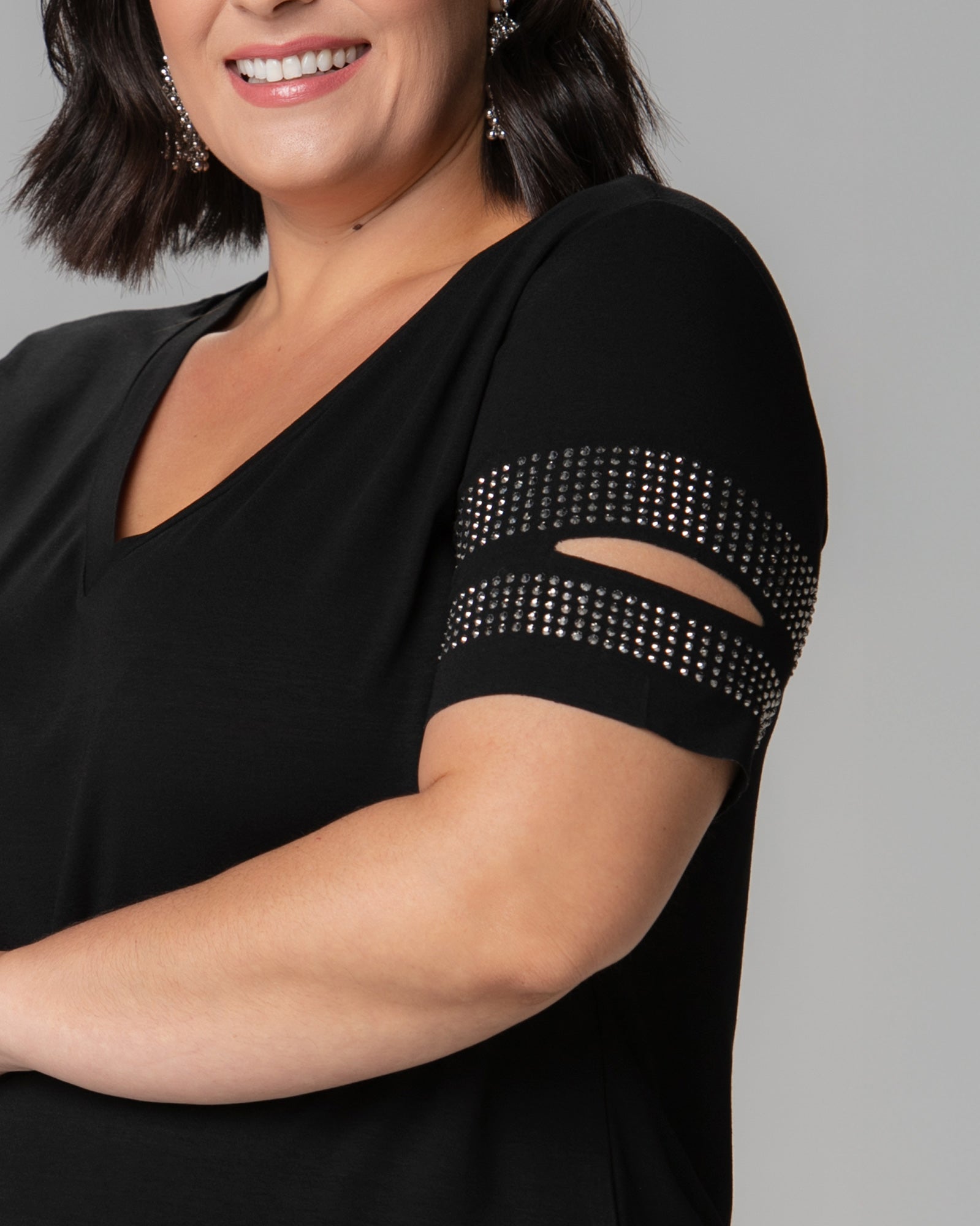 T-shirt Fenda Strass