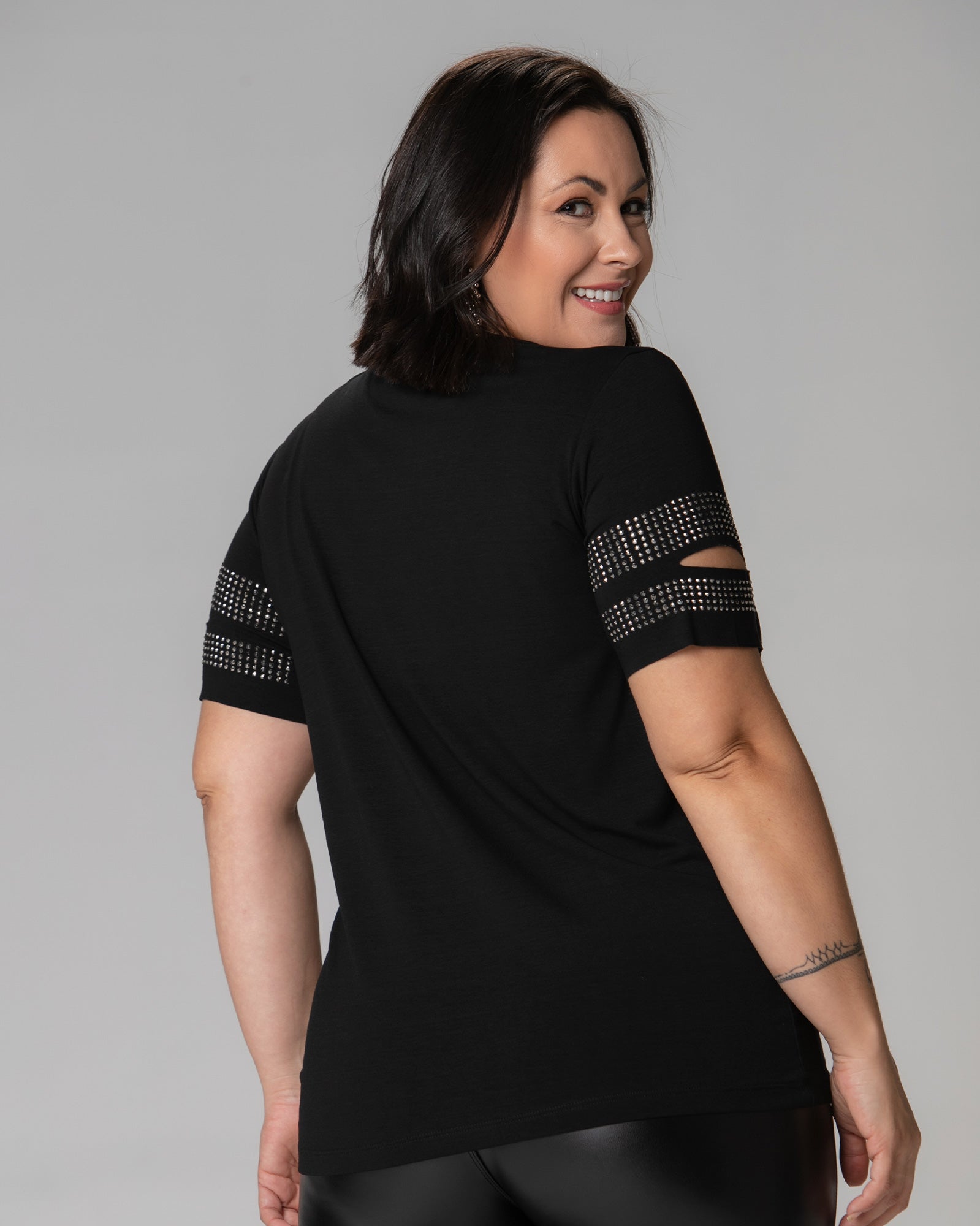 T-shirt Fenda Strass