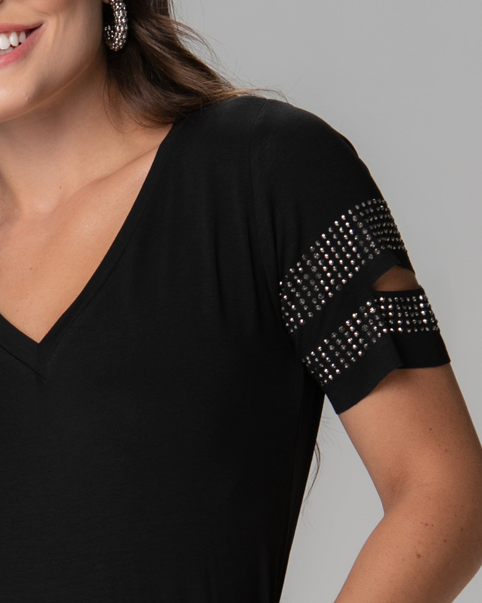 T-shirt Fenda Strass