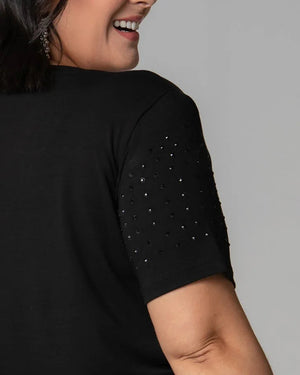 T-Shirt Inspire Strass - Divina Garota