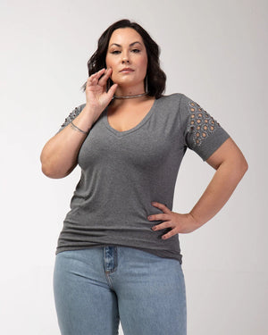 T-shirt Mosaico Strass - Divina Garota