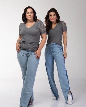 T-shirt Mosaico Strass - Divina Garota