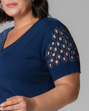 T-shirt Mosaico Strass - Divina Garota