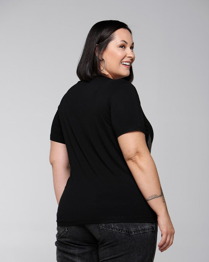 T-shirt Sintonia Strass
