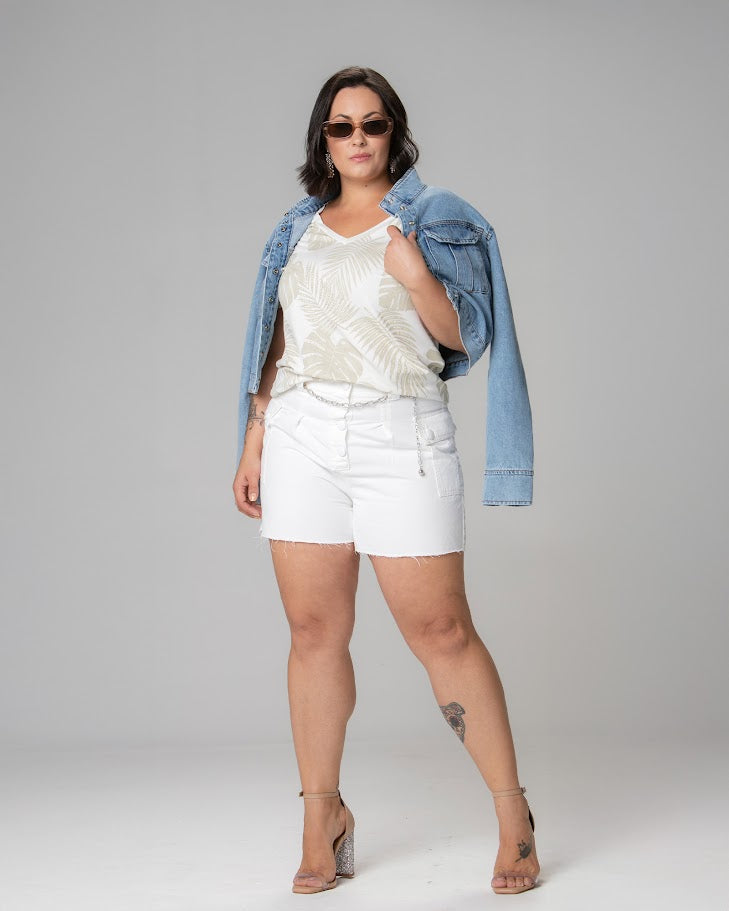 T-shirt Estampa Tropical