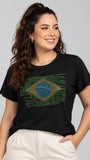 T-Shirt Bandeira Brasil Strass
