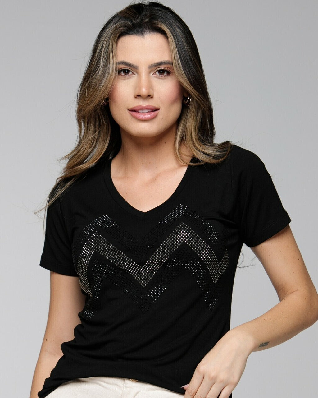 T-shirt Sintonia Strass