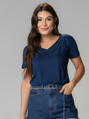 T-shirt Arabesco Strass - Divina Garota