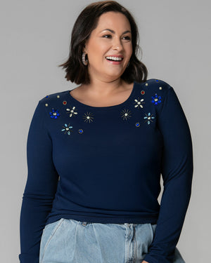 Manga Longa Brilho Celeste - Divina Garota