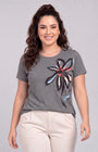 T-Shirt Flora Grafite