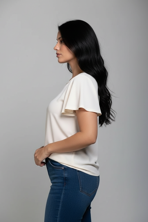 Blusa Essencial Manga Sino Divina Garota