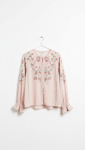 Blusa estampada aquarela floral
