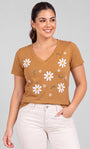 T-shirt Feminina Jardim de Margaridas