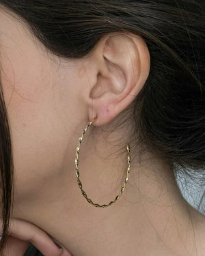 Brinco Argola Clássica Trançada - Divina Garota