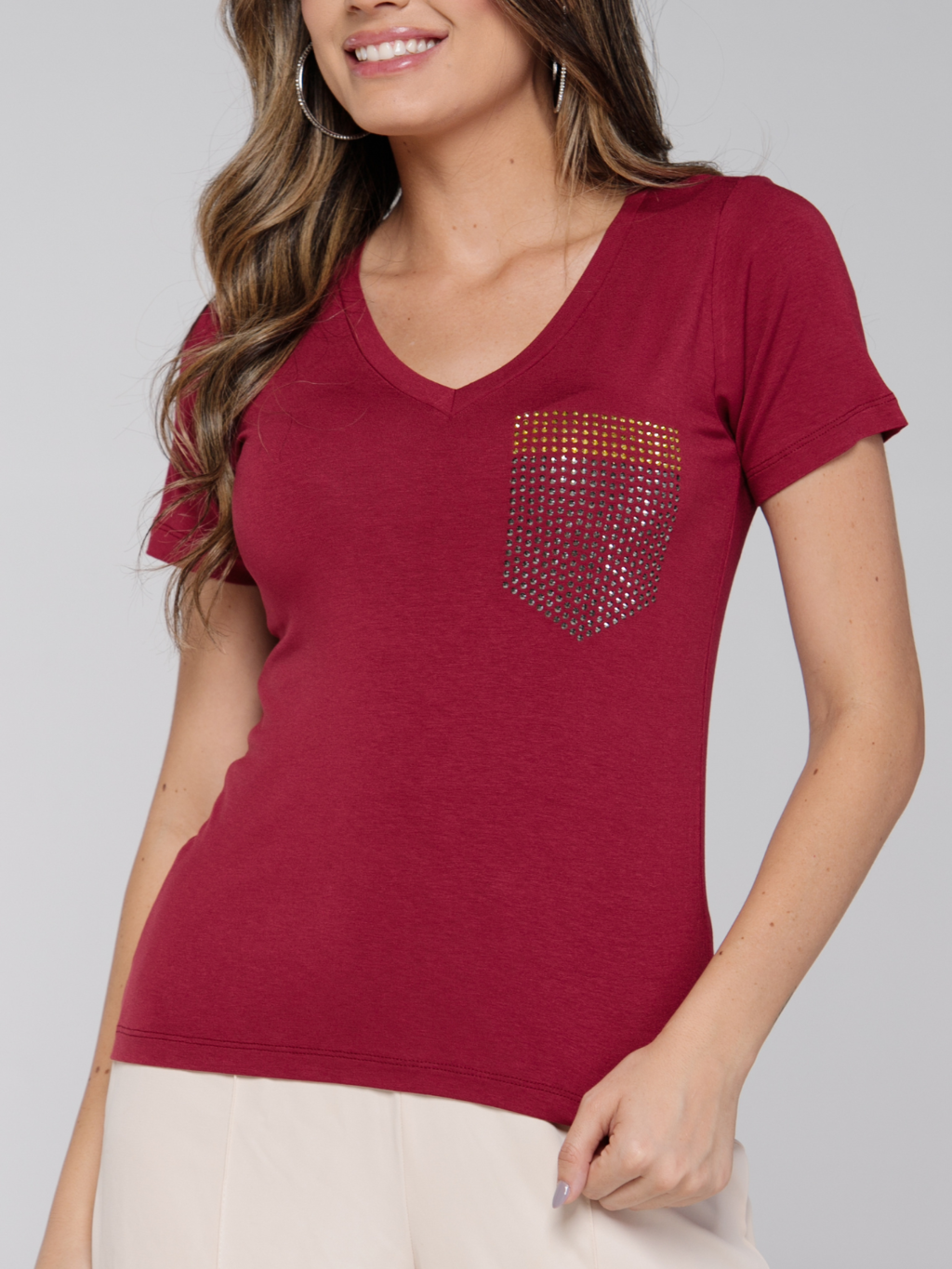 T-Shirt Two Color Pocket