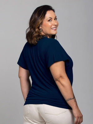 Blusa Essencial Manga Sino - Divina Garota