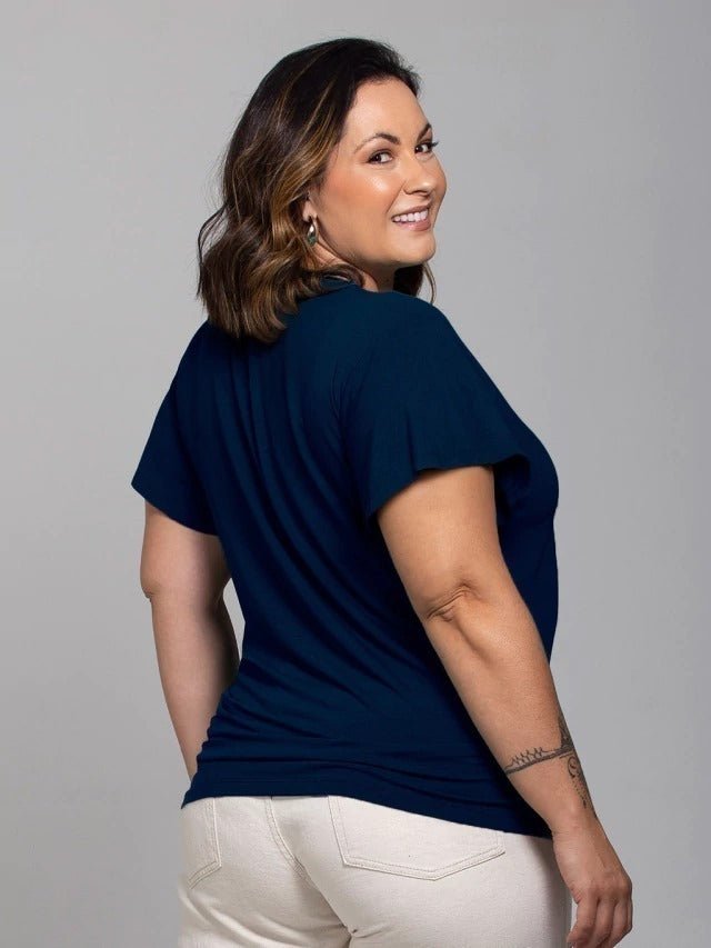 Blusa Essencial Manga Sino - Divina Garota