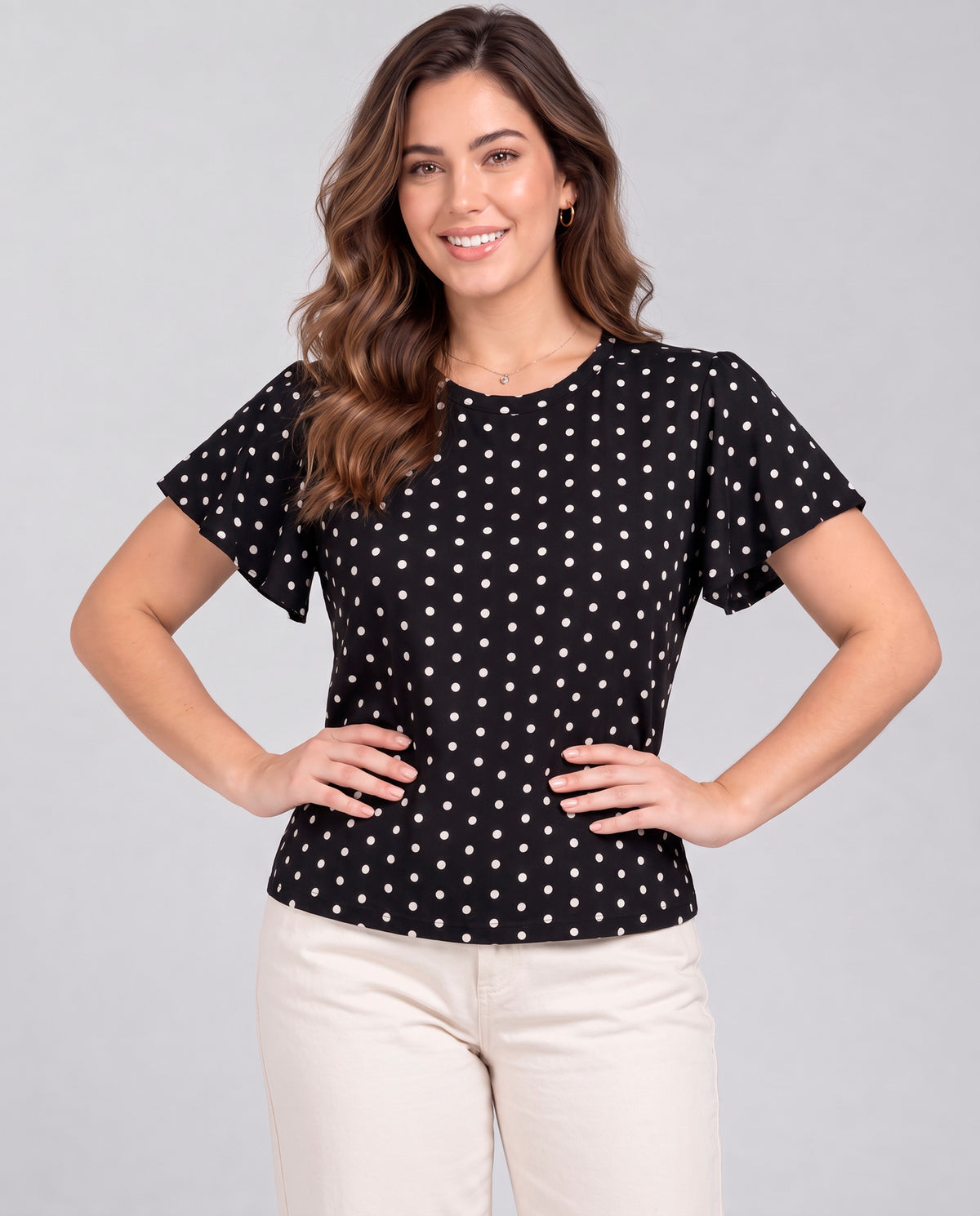Blusa Sino Poá Preto