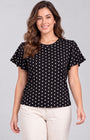 Blusa Sino Poá Preto
