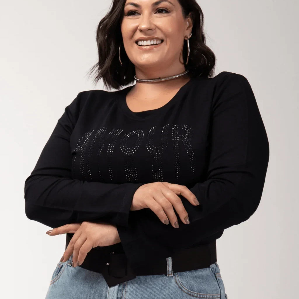 Blusa Moletinho Amour - Divina Garota