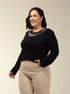 Blusa Moletinho Decote Glamour - Divina Garota