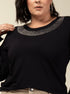 Blusa Moletinho Decote Glamour - Divina Garota