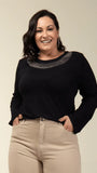 Blusa Moletinho Decote Glamour - Divina Garota