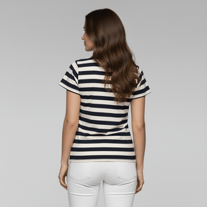 Blusa Sino Listrada Navy - Divina Garota