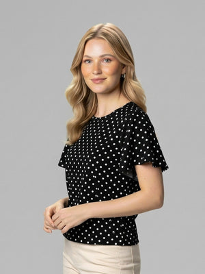 Blusa Sino Poá Preto - Divina Garota