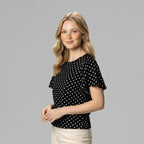 Blusa Sino Poá Preto - Divina Garota