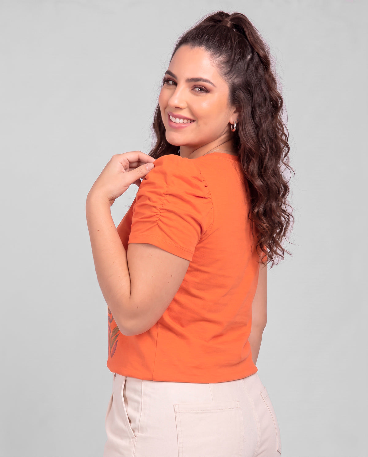 Blusa Bufante Flores de Verão