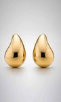 Brinco Gota Lisa Dourado