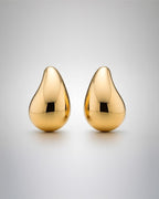 Brinco Gota Lisa Dourado - Divina Garota
