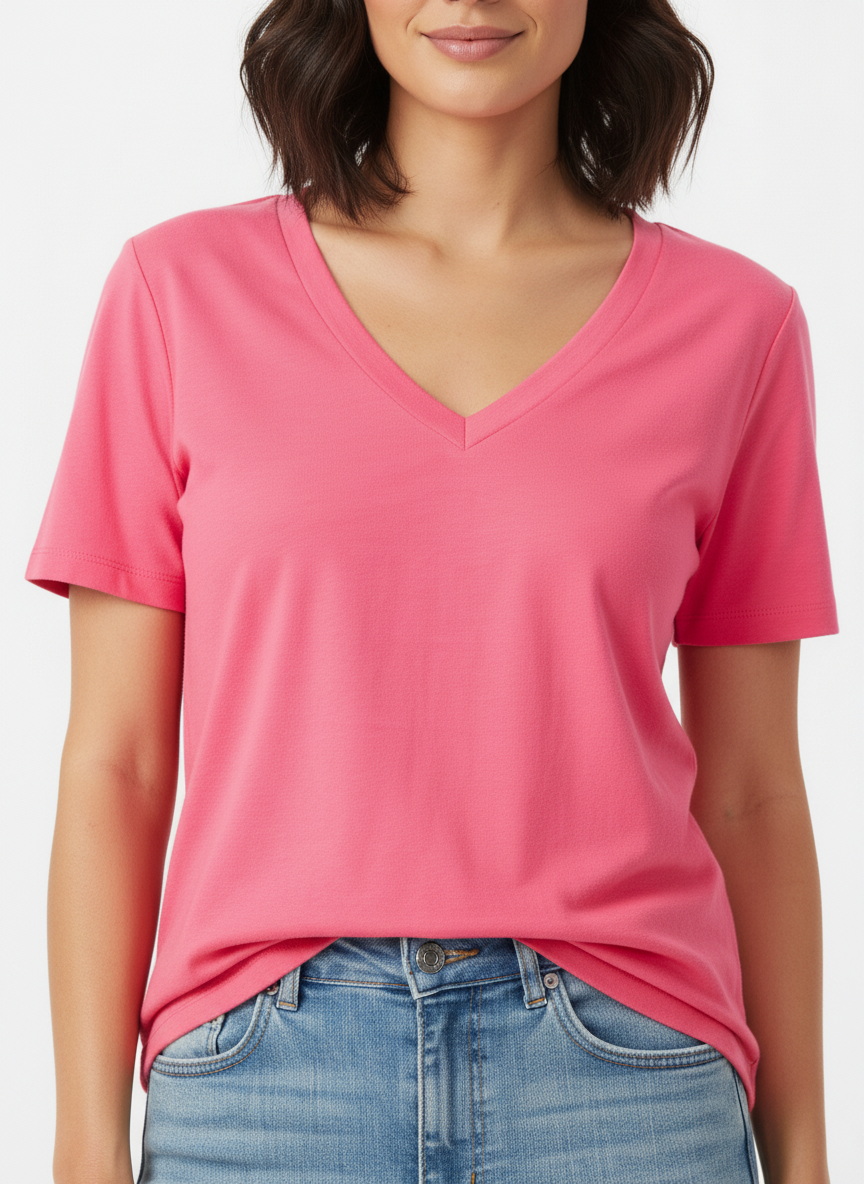 T-shirt Essencial Gola V