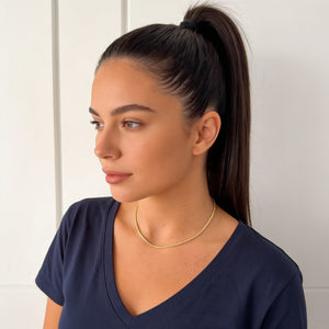 Colar Choker Baiano Banhado a Ouro 18K