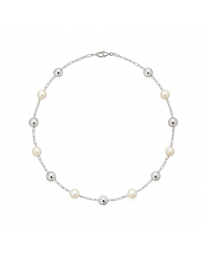 Colar Choker Aurora Prateada - Divina Garota