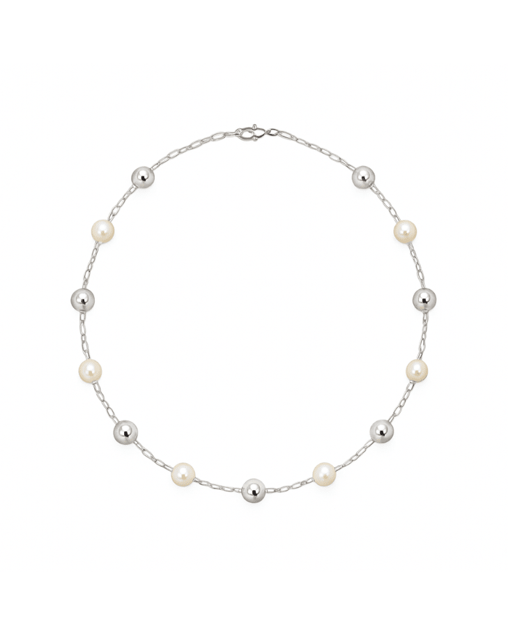 Colar Choker Aurora Prateada - Divina Garota